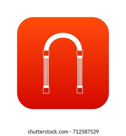 Arch icon digital red for any design isolated on white vector illustration