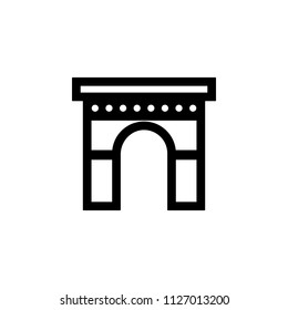 arch icon. Element of building icon for mobile concept and web apps. Detailed arch icon can be used for web and mobile. Premium icon on white background