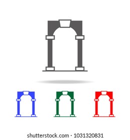 arch icon. Elements in multi colored icons for mobile concept and web apps. Icons for website design and development, app development on white background