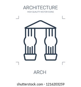 arch icon. high quality line arch icon on white background. from architecture collection flat trendy vector arch symbol. use for web and mobile