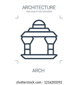 arch icon. high quality line arch icon on white background. from architecture collection flat trendy vector arch symbol. use for web and mobile