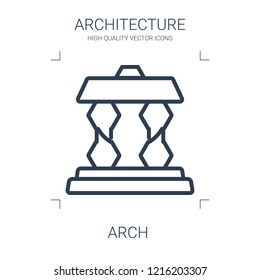 arch icon. high quality line arch icon on white background. from architecture collection flat trendy vector arch symbol. use for web and mobile