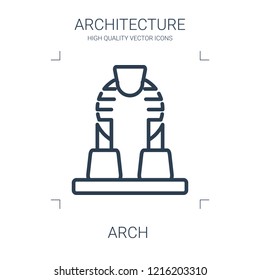 arch icon. high quality line arch icon on white background. from architecture collection flat trendy vector arch symbol. use for web and mobile