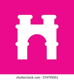 arch icon illustration isolated vector sign symbol