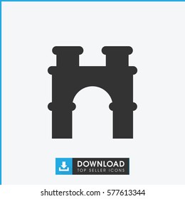arch icon illustration isolated vector sign symbol