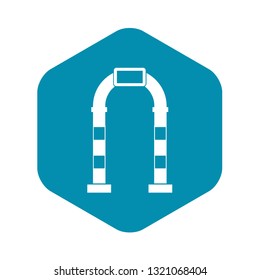 Arch icon in simple style isolated on white background