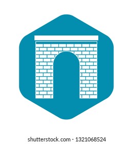 Arch icon in simple style isolated on white background