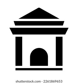 arch icon solid style chinese new year illustration vector perfect. Icon sign from modern collection for web. Nice design perfect.