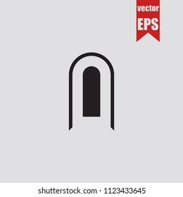Arch icon in trendy isolated on grey background.Vector illustration.