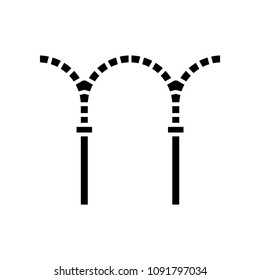 Arch icon, vector illustration