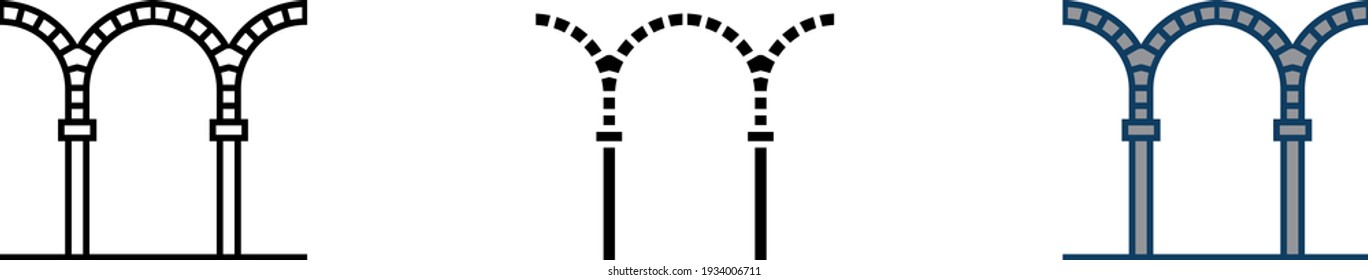 Bogensymbol, Vektorgrafik