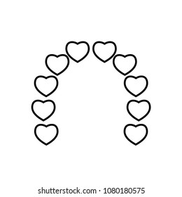 arch icon vector template