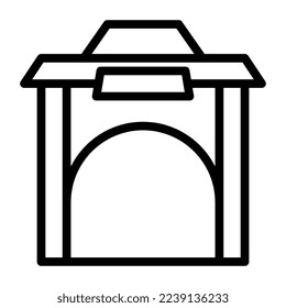 arch illustration vector and logo new year icon perfect. Icon sign from modern collection for mobile concept and web. Nice design perfect.