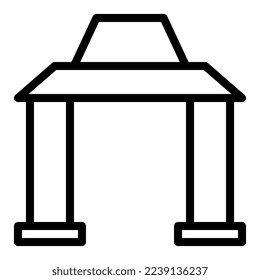 arch illustration vector and logo new year icon perfect. Icon sign from modern collection for mobile concept and web. Nice design perfect.