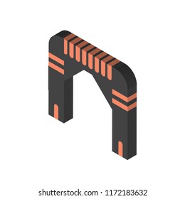 Arch isometric left top view 3D icon