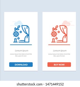 Arch, Love, Wedding, Heart  Blue and Red Download and Buy Now web Widget Card Template
