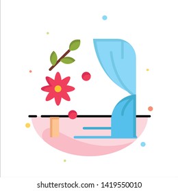 Arch, Love, Wedding, Heart Business Logo Template. Flat Color
