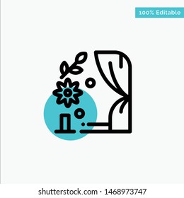 Arch, Love, Wedding, Heart turquoise highlight circle point Vector icon. Vector Icon Template background