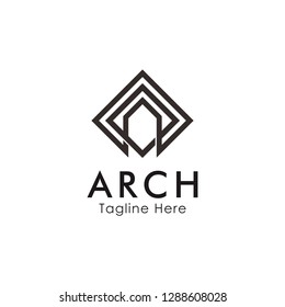 Arch And A Monogram Logo Design Inspiration