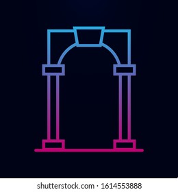Arch nolan icon. Simple thin line, outline vector of web icons for ui and ux, website or mobile application