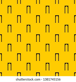 Arch pattern seamless vector repeat geometric yellow for any design