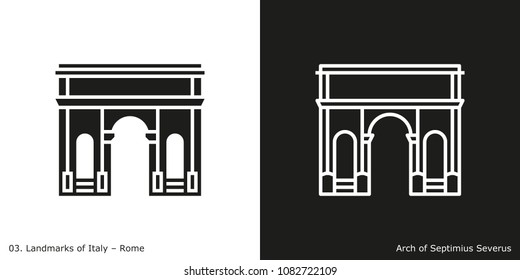 Arch Of Septimius Severus Icon