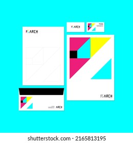 Arch. Simple and modern stationery template.