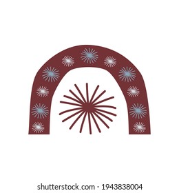 Ilustraciones vectoriales de arca de moda. Aislado.
