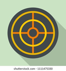 Arch target icon. Flat illustration of arch target vector icon for web design