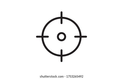 Arch target icon. Simple illustration of arch target vector icon for web design isolated on white background