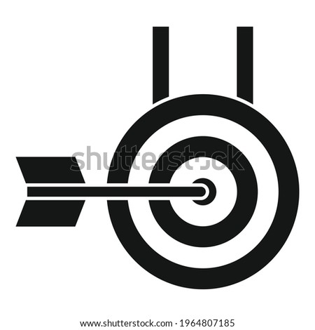 Arch target icon. Simple illustration of Arch target vector icon for web design isolated on white background