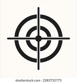 Arch Target Icon Vector Illustration - Goal Icon - Aim Illustration
