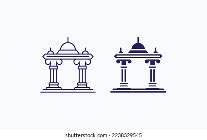 Arch temple vector illustration icon