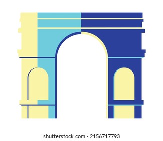 arch of triump icon isolated