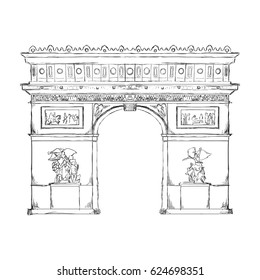 Arch of triumph paris