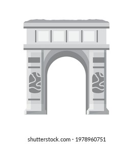 Arch of Triumph Paris isolated icon