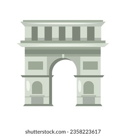 arch of triumph vector isolated