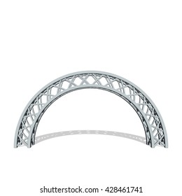 Arch truss. Isolated on white background.Vector illustration.