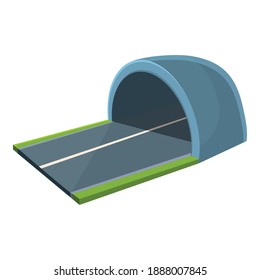 Arch tunnel icon. Cartoon of arch tunnel vector icon for web design isolated on white background