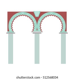 Arch vector architecture construction frame arch