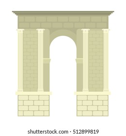 Arch vector architecture construction frame arch