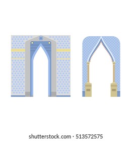 Arch vector architecture construction frame arch