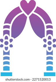 Icono de vector de arco. Se puede usar para imprimir, móviles y aplicaciones web.