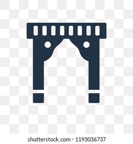 Arch vector icon isolated on transparent background, Arch transparency concept can be used web and mobile