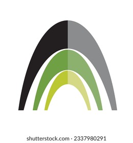 icono del vector de arco aislado en blanco
