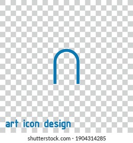 arch vector icon on an abstract background