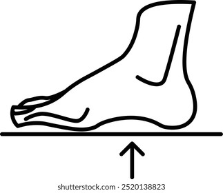 Design de ícone de linha de vetor de arco