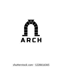 Arch vector logo. Bridge logo. Bridge icon