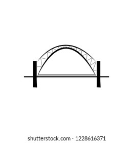 Arch vector logo. Bridge logo. Bridge icon