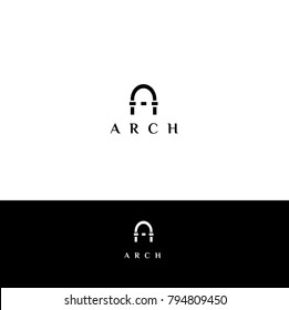 Arch vector logo. Arch design element bor business, architecture or design firm